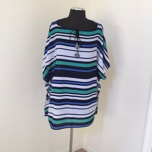 NWT! TOP IT OFF O/S poncho top /Cover Up